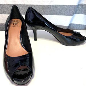 Vince Camuto Black Peep Toe Heels